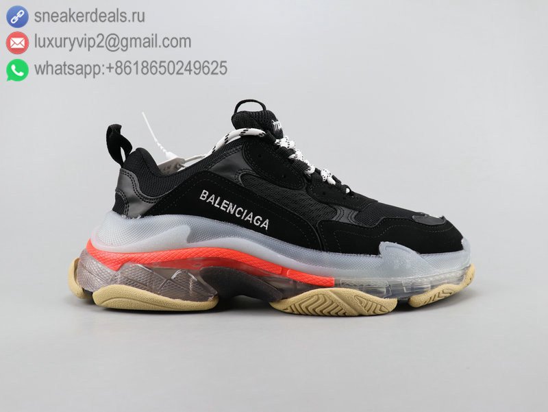 Balenciaga Triple S 3.0 Unisex Sneakers Black Red UEL3890828